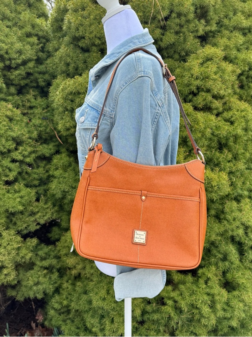 Dooney & Bourke Tan Leather Shoulder Bag